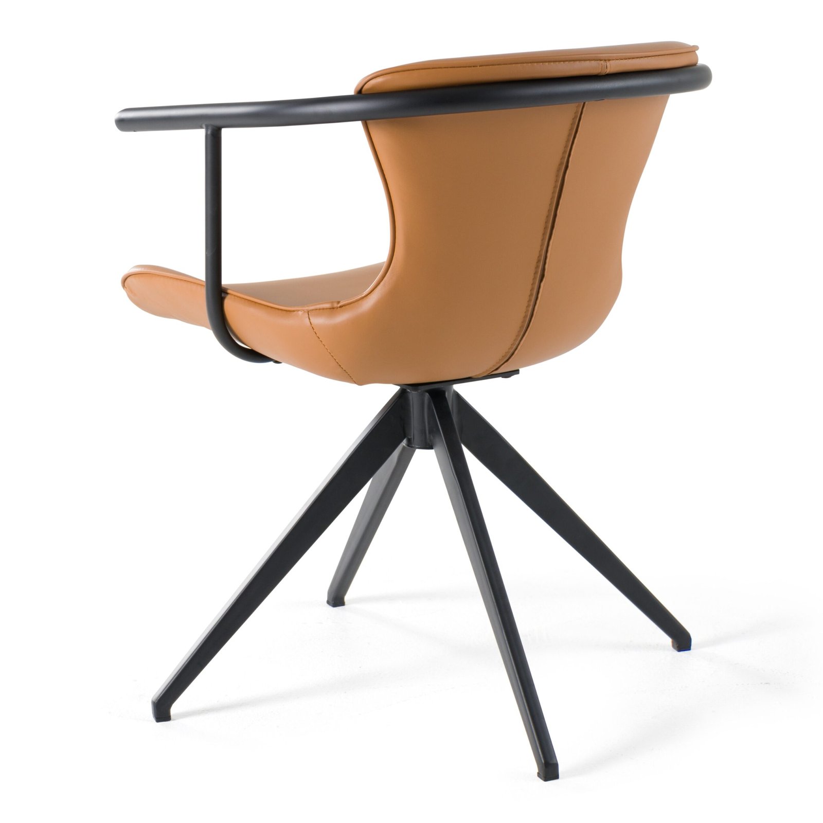 Modrest Maureen - Silla de comedor moderna en color camel y negro - Image 5