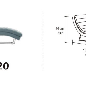 Divani Casa Auburn Sillón moderno de terciopelo verde