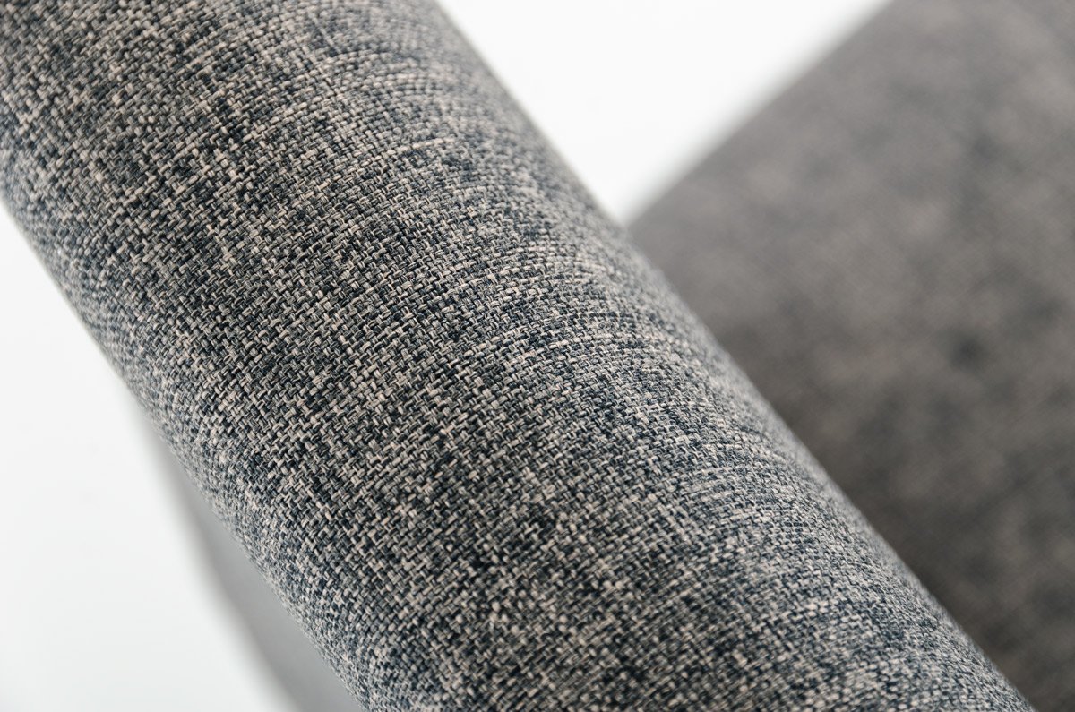 Taburete de bar Modrest Medford Mid-Century de tela gris - Image 2