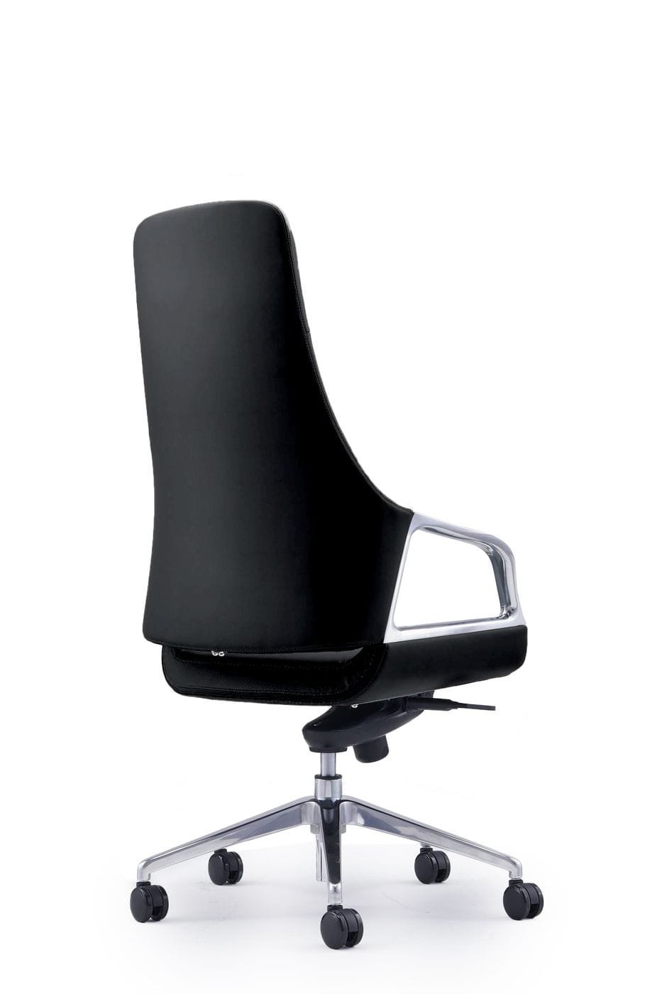 Modrest Merlo - Silla de oficina ejecutiva moderna con respaldo alto en negro - Image 4
