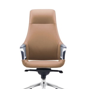 Modrest Merlo - Silla de oficina ejecutiva moderna con respaldo alto en color marrón