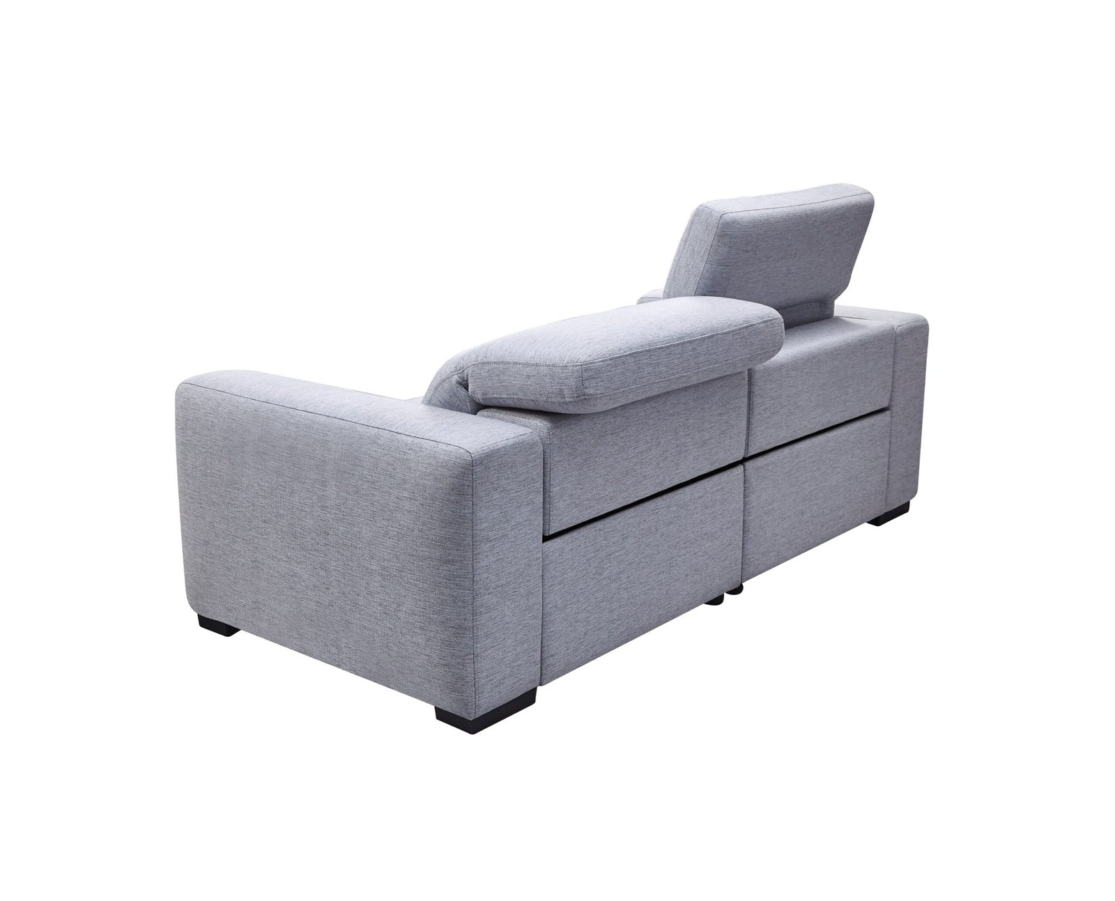 Divani Casa Bode - Sofá moderno de tela gris con 2 sillones reclinables - Image 2