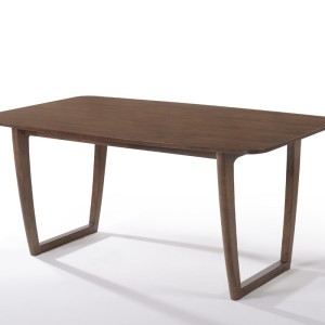 Mesa de comedor moderna Modrest Jordan de nogal