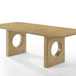 Modrest Oshana - Juego de comedor moderno de roble blanco