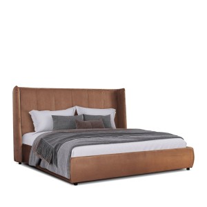 Modrest Emilia - Recámara moderna de terciopelo naranja quemado