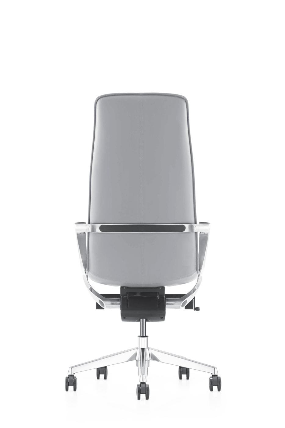 Modrest Nadella - Silla de oficina ejecutiva moderna con respaldo alto en color gris - Image 4