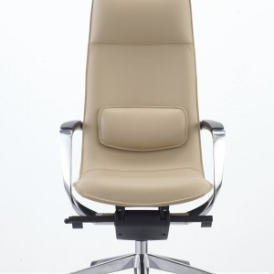 Modrest - Silla de oficina ejecutiva moderna con respaldo alto Nadella en color beige