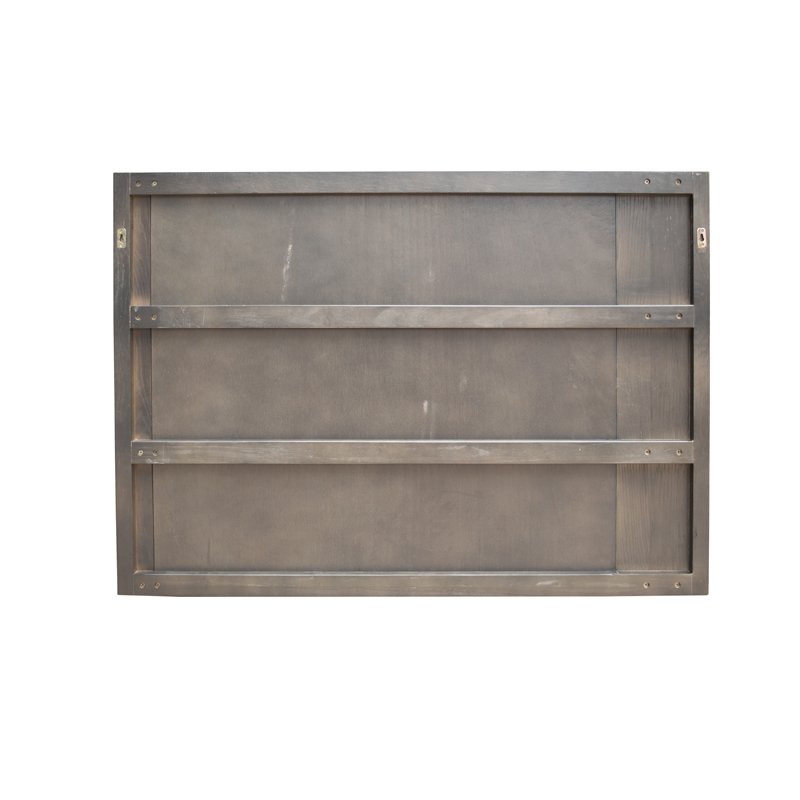 Espejo moderno Modrest Novak de roble oscuro y latón antiguo - Image 3