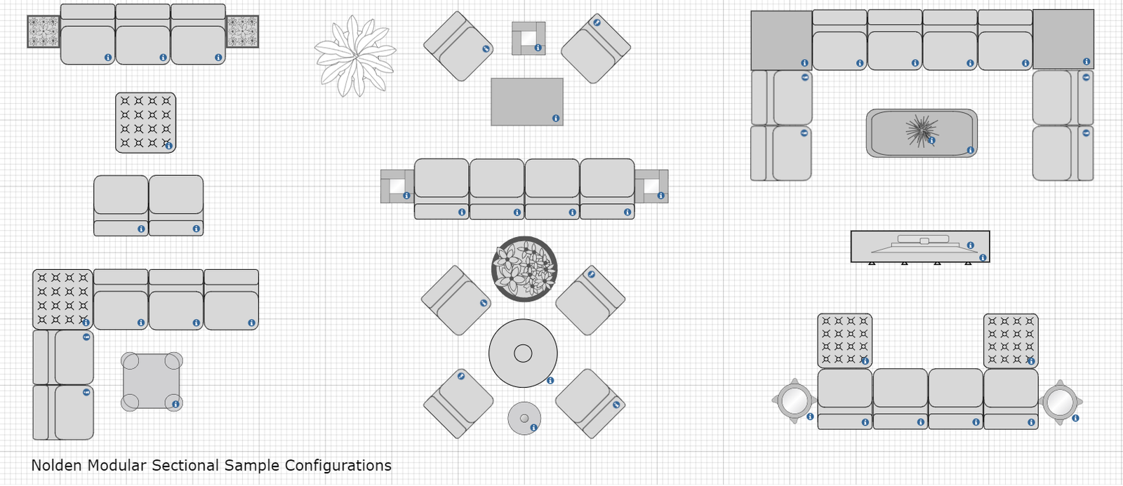 Divani Casa Nolden - Sofá seccional modular de tela gris moderno - Image 4