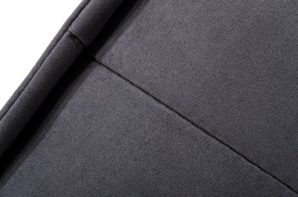 Divani Casa Nolden - Otomana impermeable de tela gris oscuro - Image 3