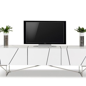 Mueble para TV Rostock moderno blanco