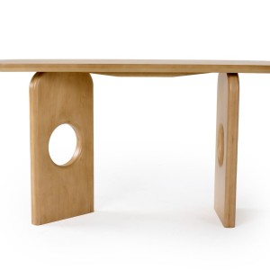 Nova Domus Oshana - Mesa consola moderna de roble blanco