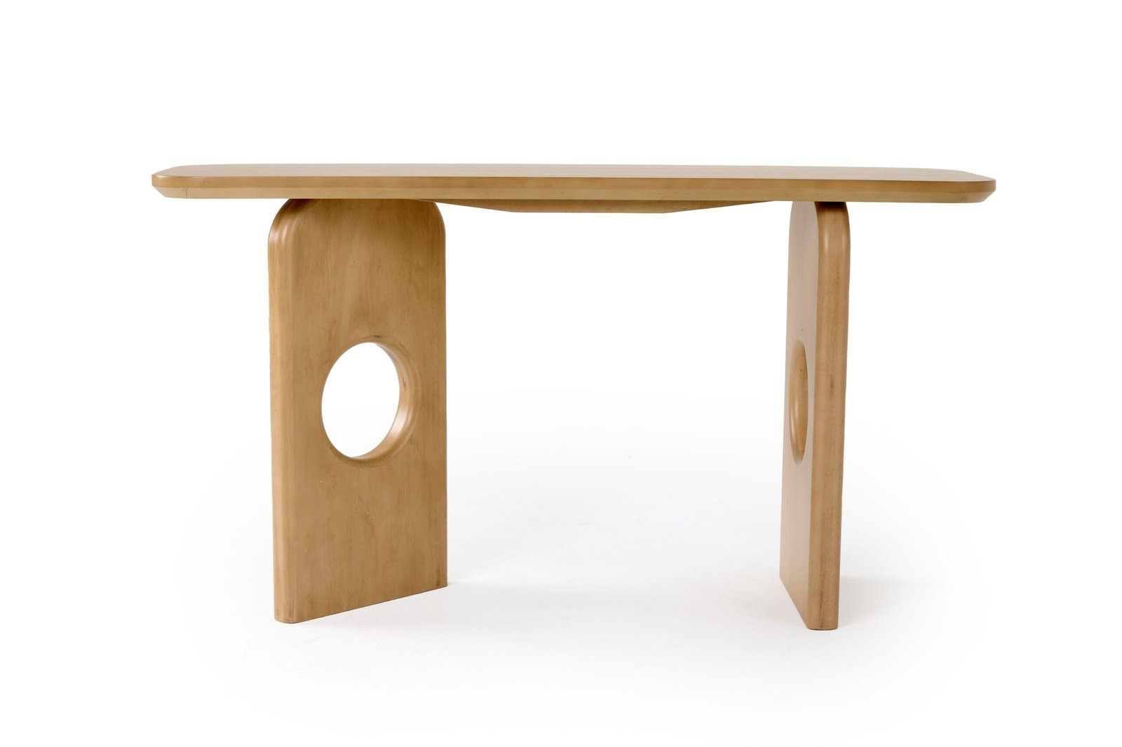 Nova Domus Oshana – Mesa consola moderna de roble blanco