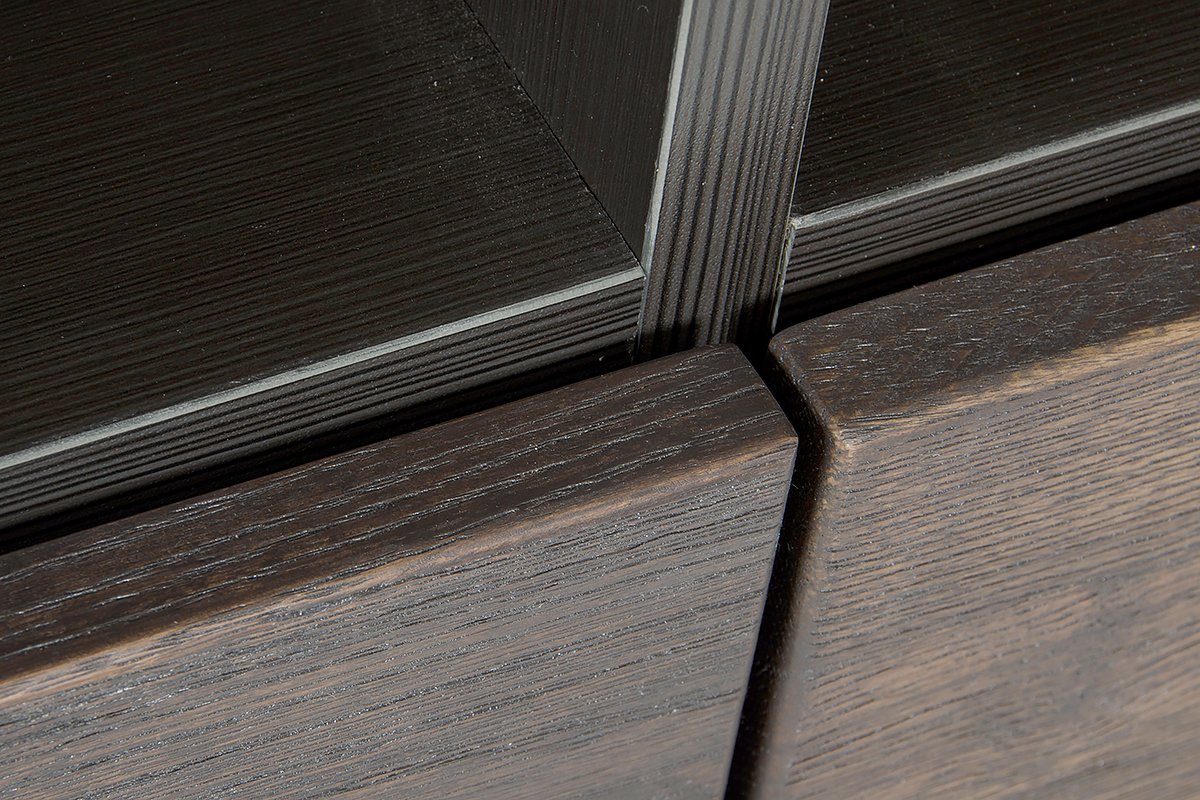 Cómoda moderna Modrest Wharton de roble envejecido oscuro - Image 4