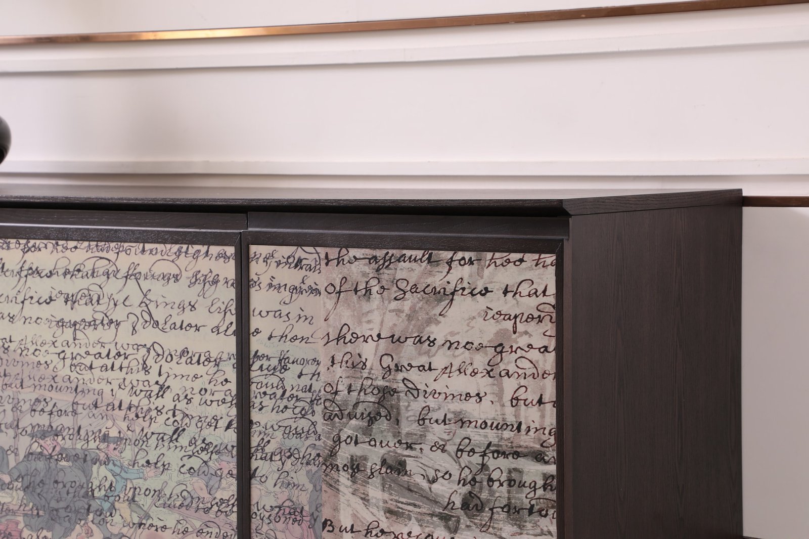 Modrest Phelan - Buffet moderno de latón y fresno ahumado - Image 5