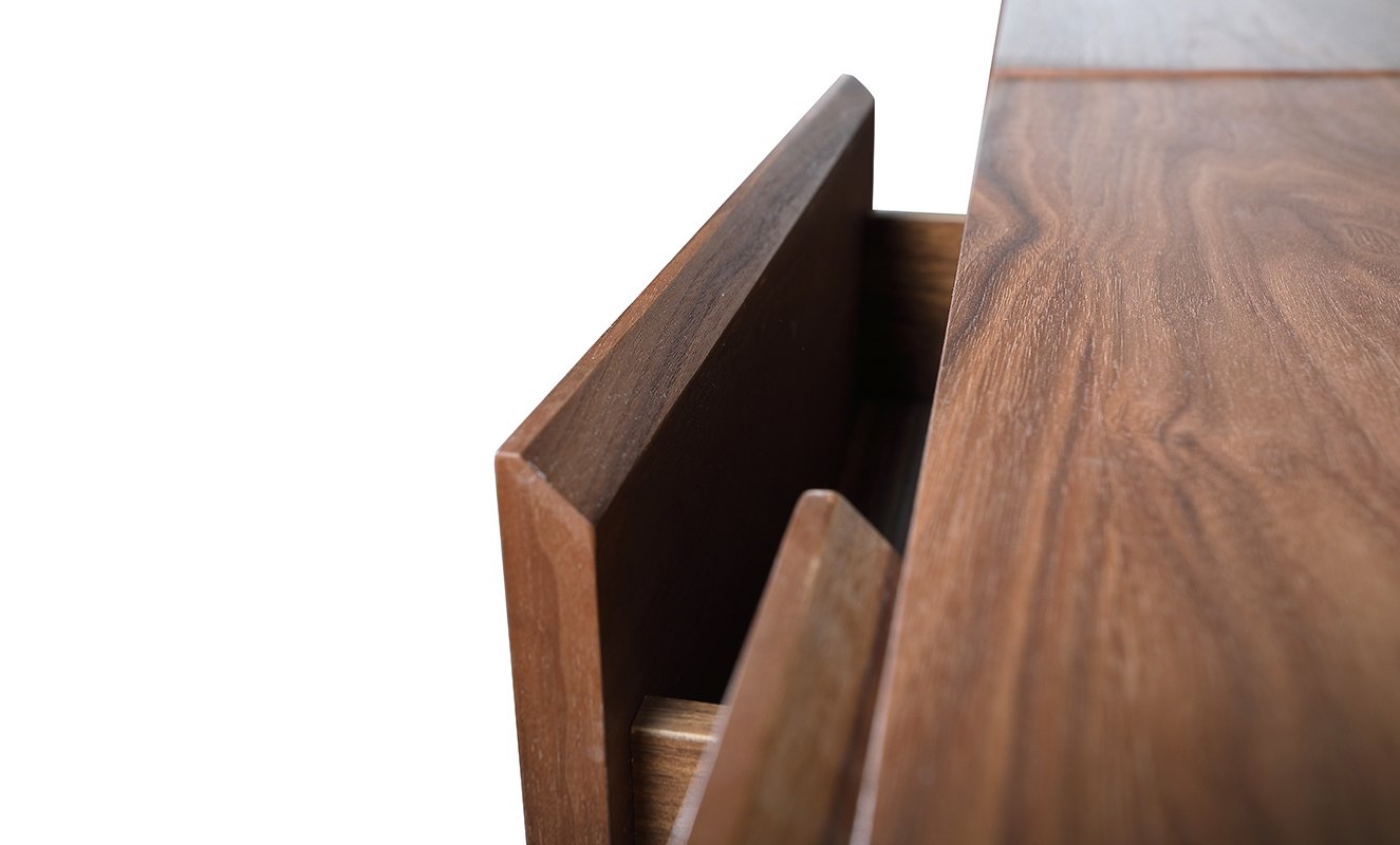 Centro de entretenimiento contemporáneo Nova Domus Pompeii en gris y nogal - Image 3