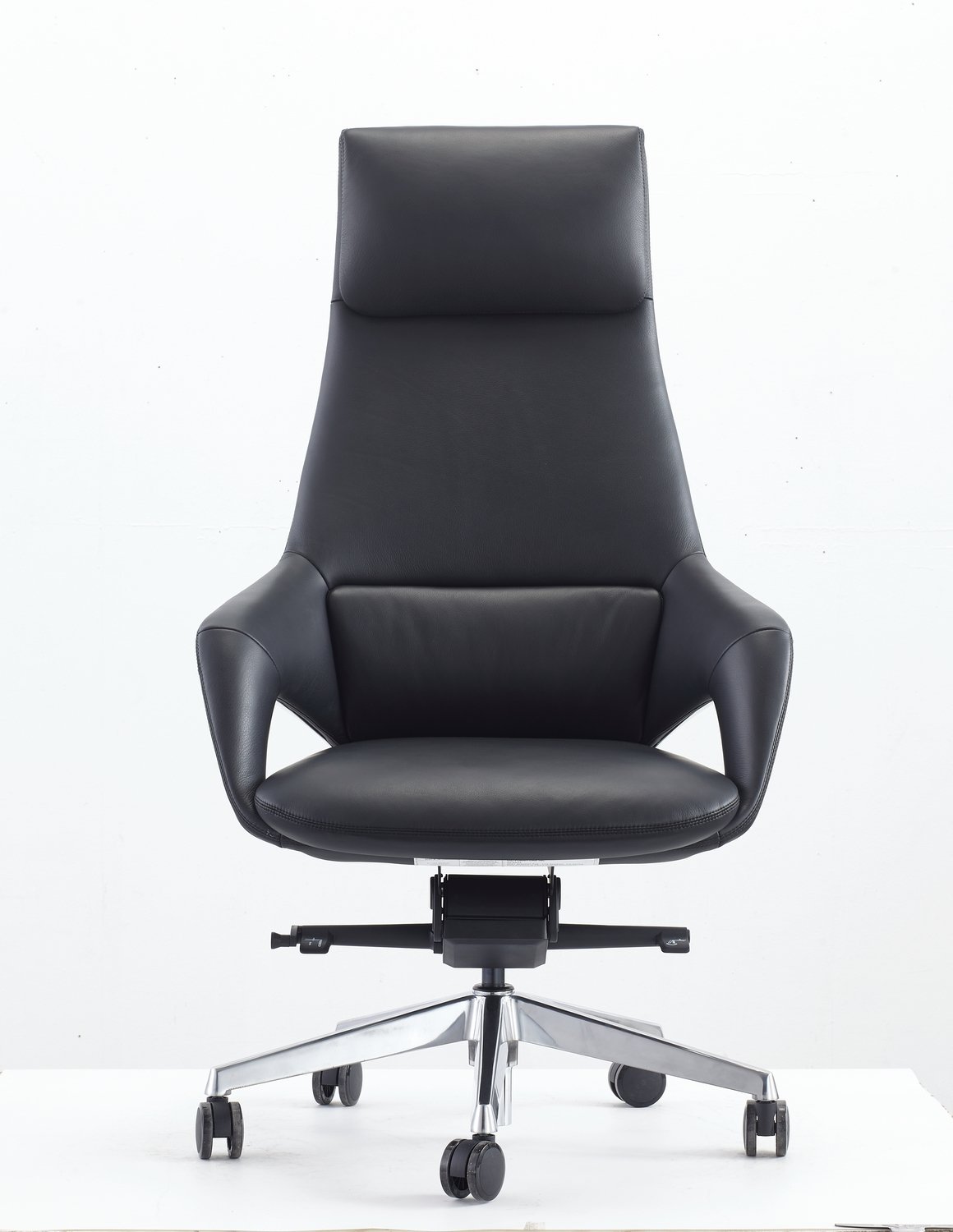 Modrest – Silla de oficina ejecutiva moderna Prost con respaldo alto en negro
