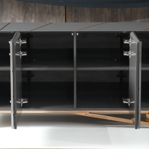 Modrest Katzu- Buffet moderno gris y oro rosa