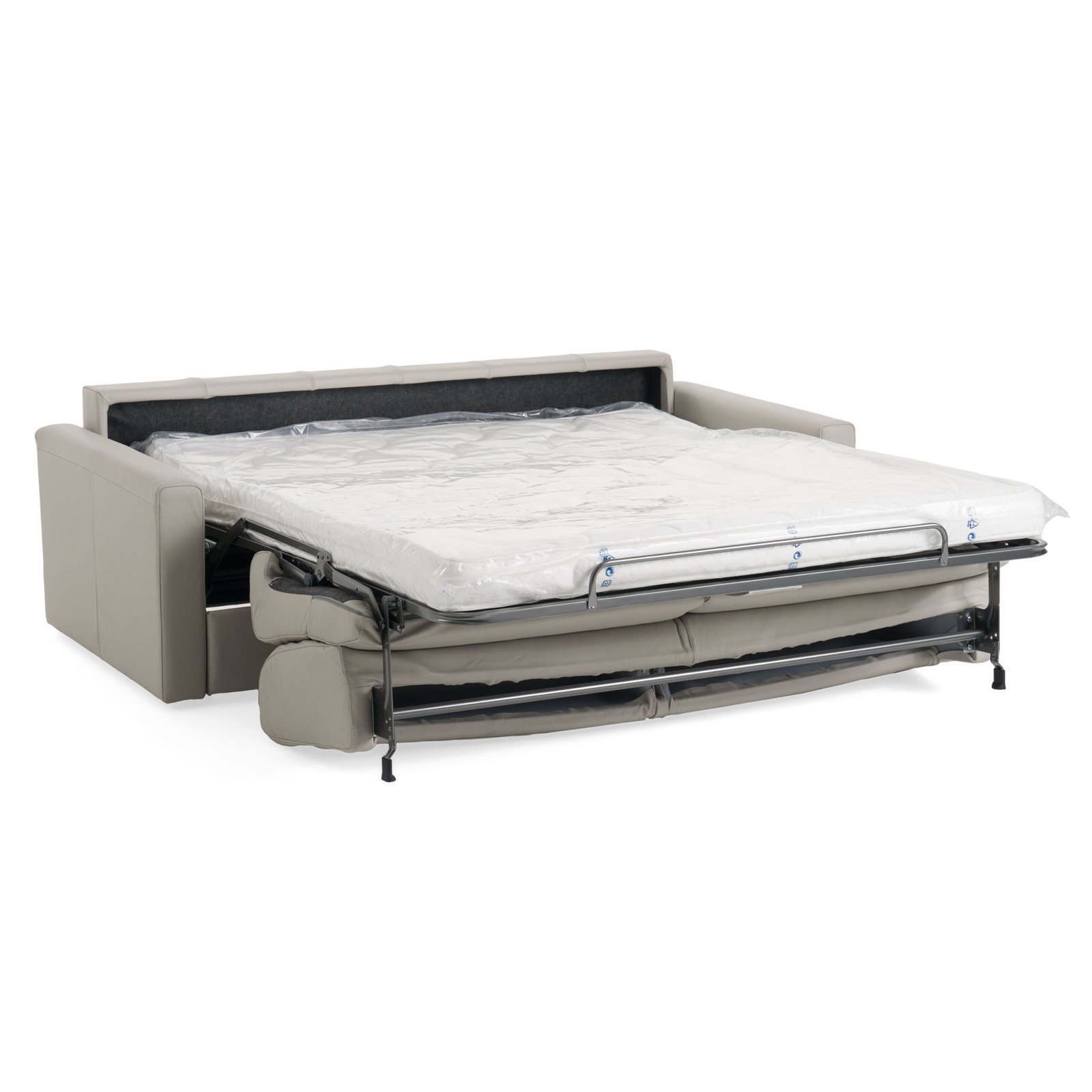 Lamod Italia Revers - Sofá cama tamaño queen italiano moderno de cuero gris - Image 5