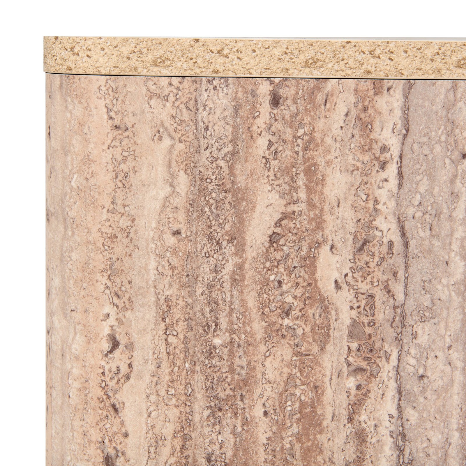 Nova Domus Roma - Mesa de centro cuadrada moderna de travertino sintético - Image 4