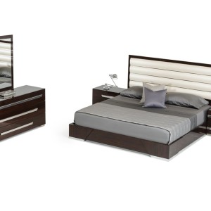 Espejo italiano moderno de ébano Nova Domus Romano