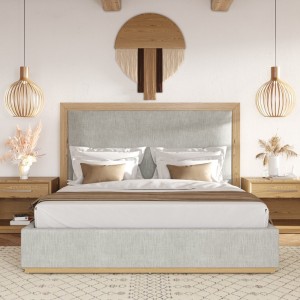 Nova Domus Santa Barbara - Tela gris moderna + recamara natural