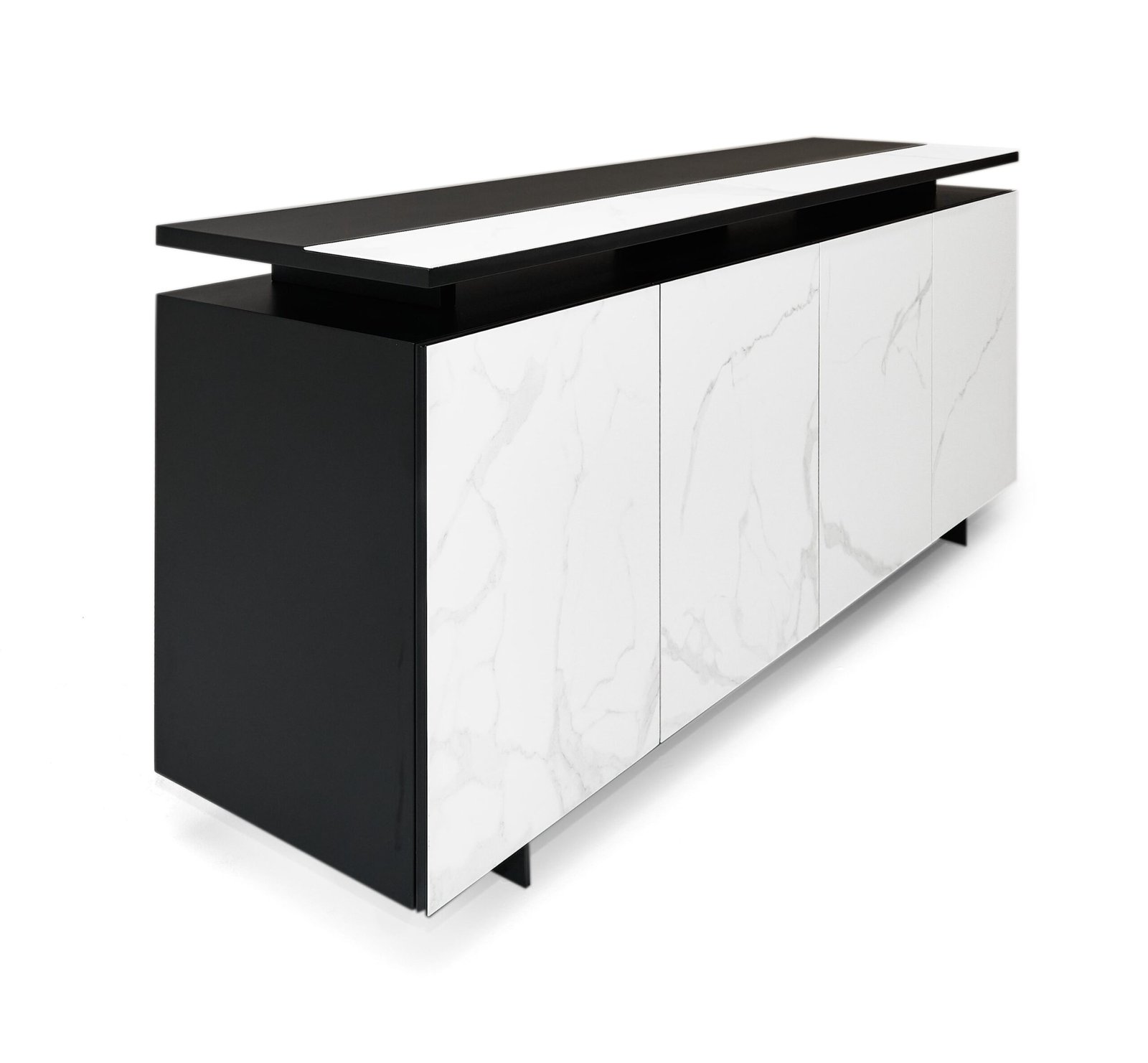 Modrest Schulz - Buffet moderno de cerámica en blanco y negro