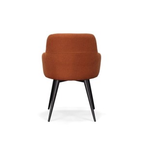 Modrest Scranton - Silla de comedor moderna en naranja y negro