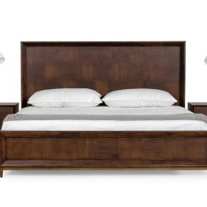 Modrest Shane - Recámara moderna de acacia y latón