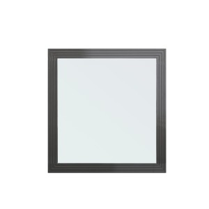 Modrest Splendor - Espejo de listones gris de alto brillo