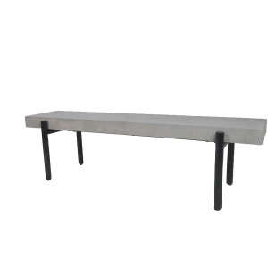 Modrest Timlin - Banco moderno de hormigón y metal