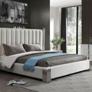 Modrest Token - Recámara moderna blanca + acero inoxidable