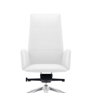 Modrest Tricia - Silla de oficina ejecutiva moderna con respaldo alto en color blanco