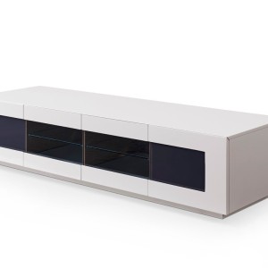 Modrest Frost moderno pequeño mueble de TV gris