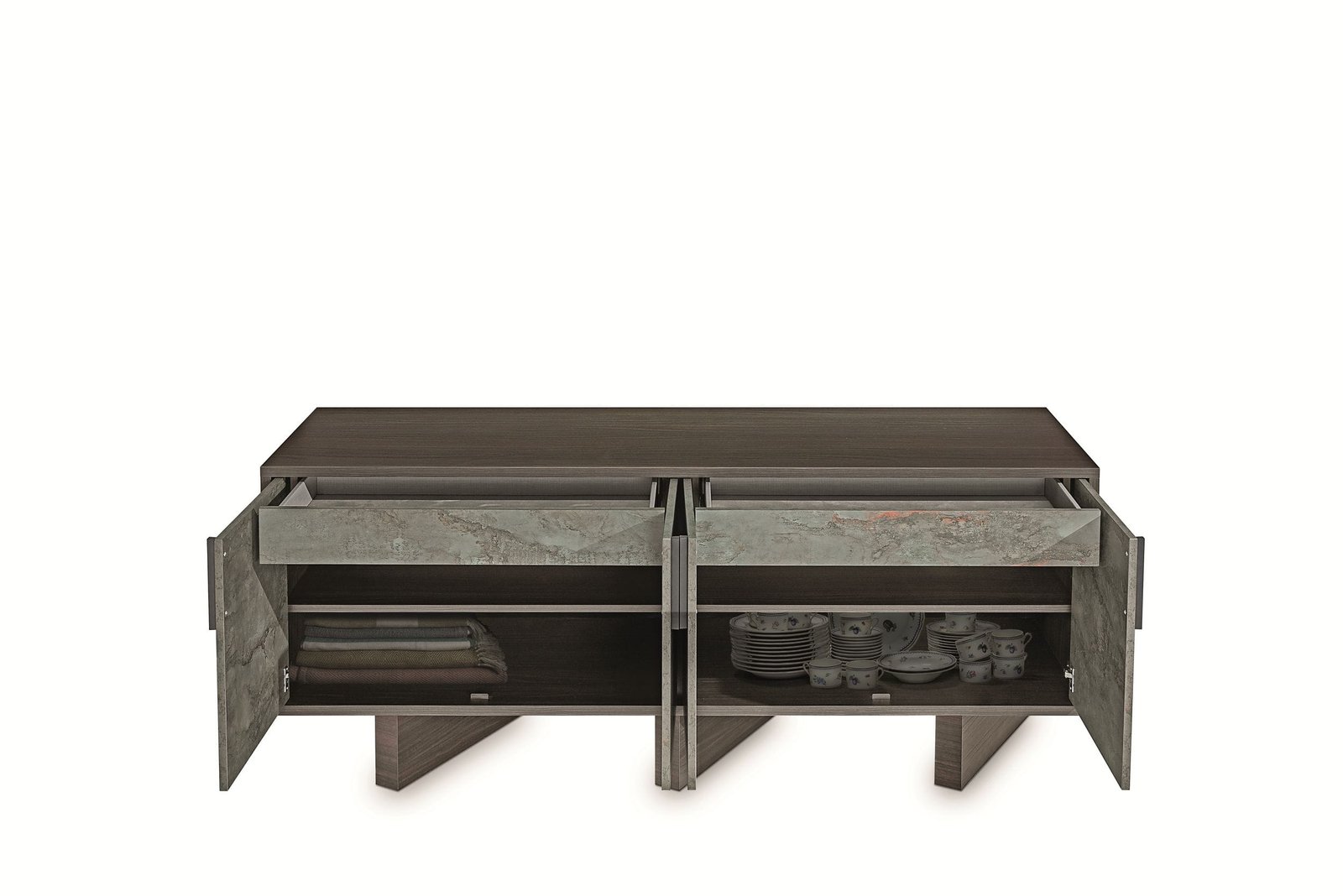 Nova Domus Amsterdam - Buffet moderno de roble gris y eucalipto