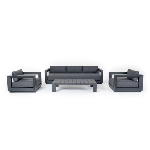 Renava Vista - Conjunto de sofás gris moderno para exterior