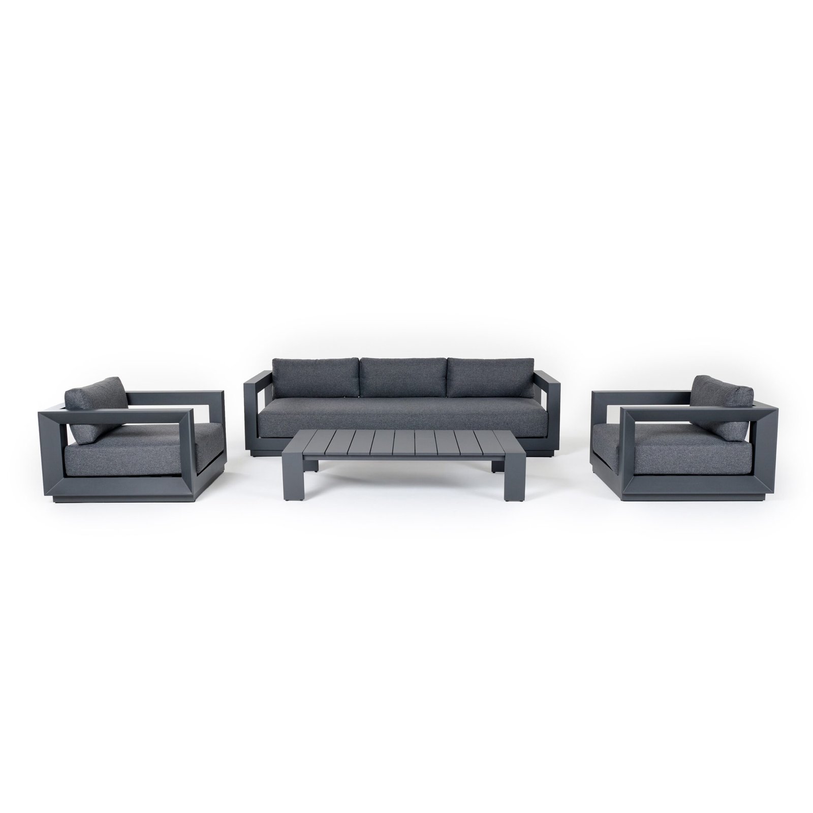Renava Vista - Conjunto de sofás gris moderno para exterior