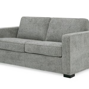 Divani Casa Vlad - Sofá cama moderno de tela gris