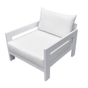 Renava Wake - Sillón de exterior moderno en color blanco