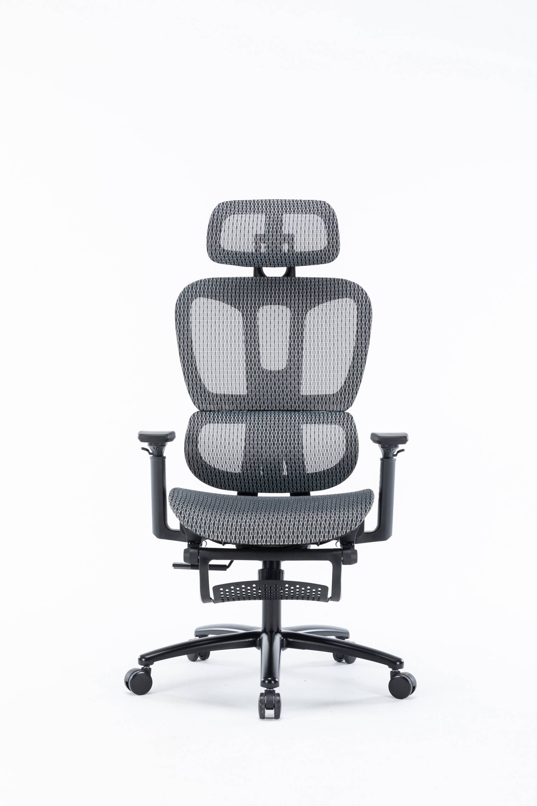 Silla Ejecutiva Nexus en Mesh Gris con Descansa Pies