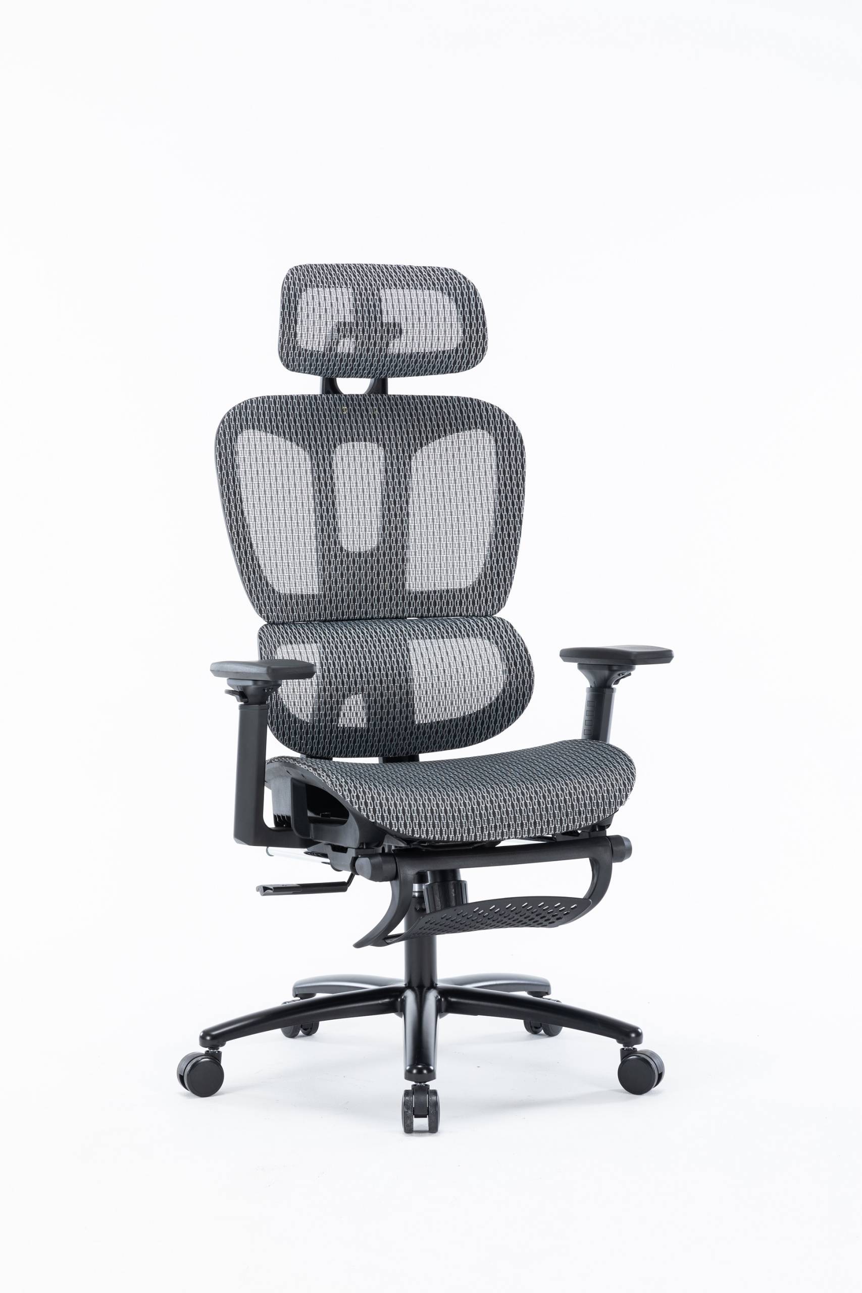 Silla Ejecutiva Nexus en Mesh Gris con Descansa Pies - Image 2