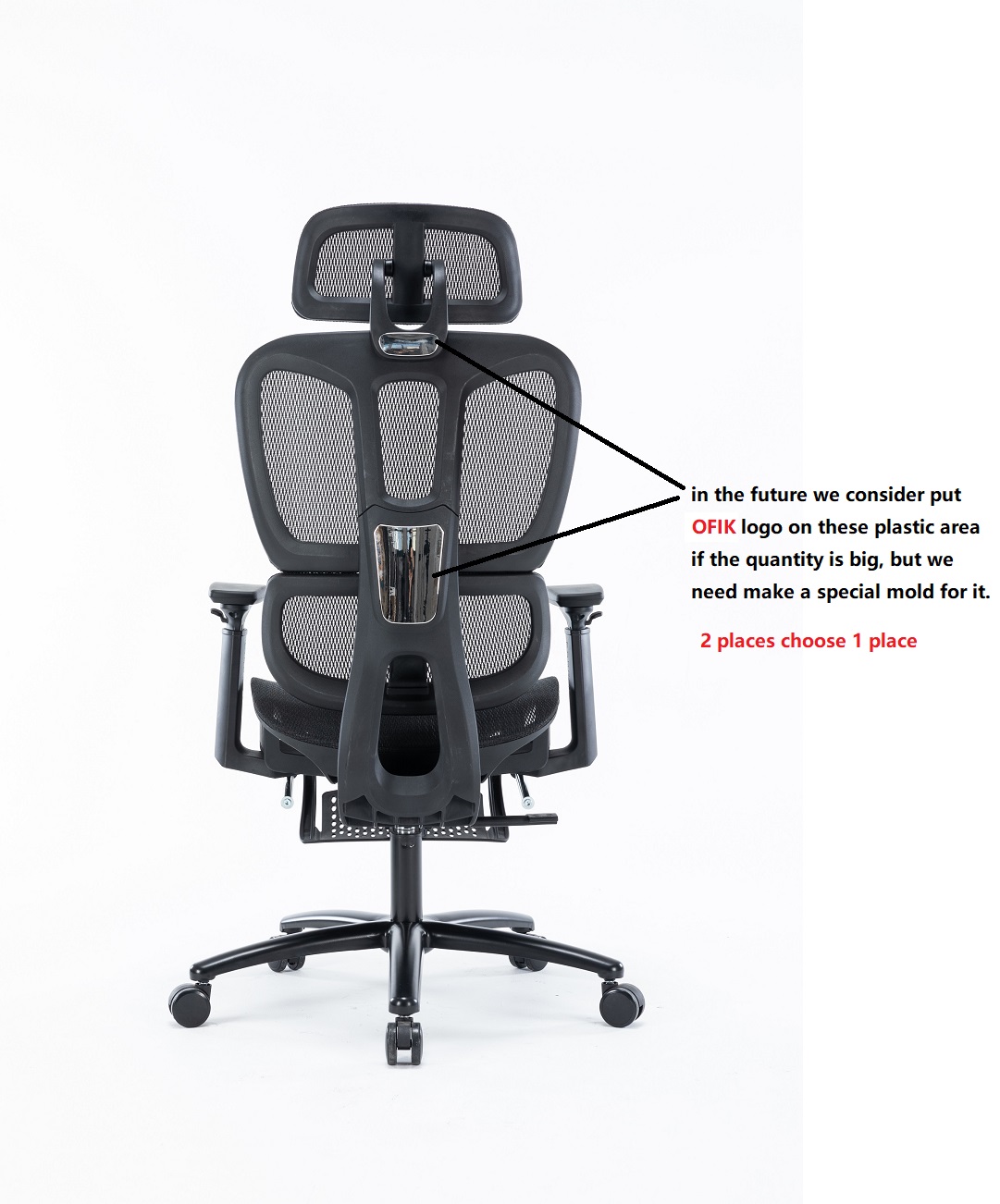 Silla Ejecutiva Nexus en Mesh Gris con Descansa Pies - Image 5