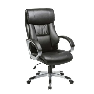 Silla Ejecutiva Milan Con Brazos Vinil Negro