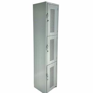 Locker 3 Puerta 1.80x38x37 Perforado