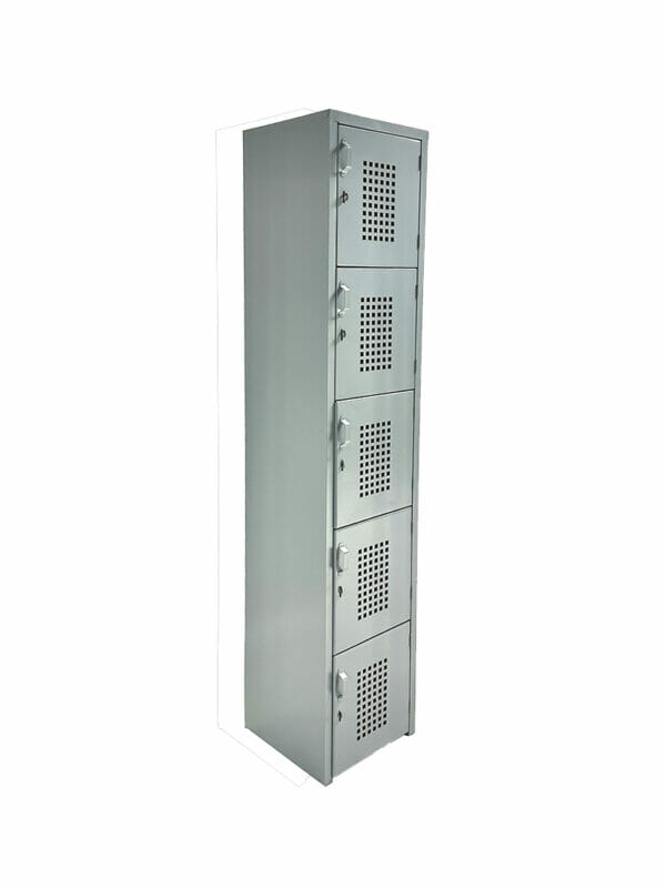 Locker 5 Puerta 1.80x38x45 Perforado