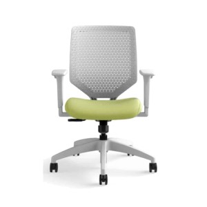 Silla Ejecutiva Solve Respaldo Gris Asiento Verde