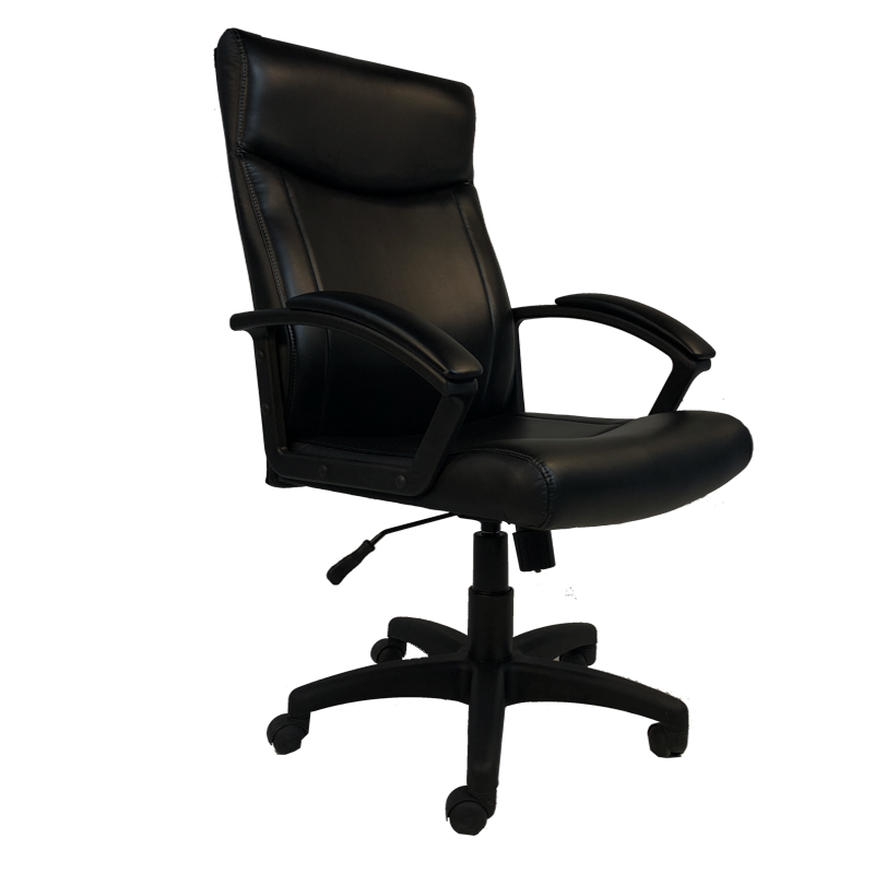 Silla Ejecutiva Apolo en Vinipiel Negro - Image 2