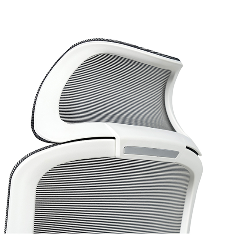 Silla Ejecutiva H7 Mesh Gris Estructura Blanca - Image 9