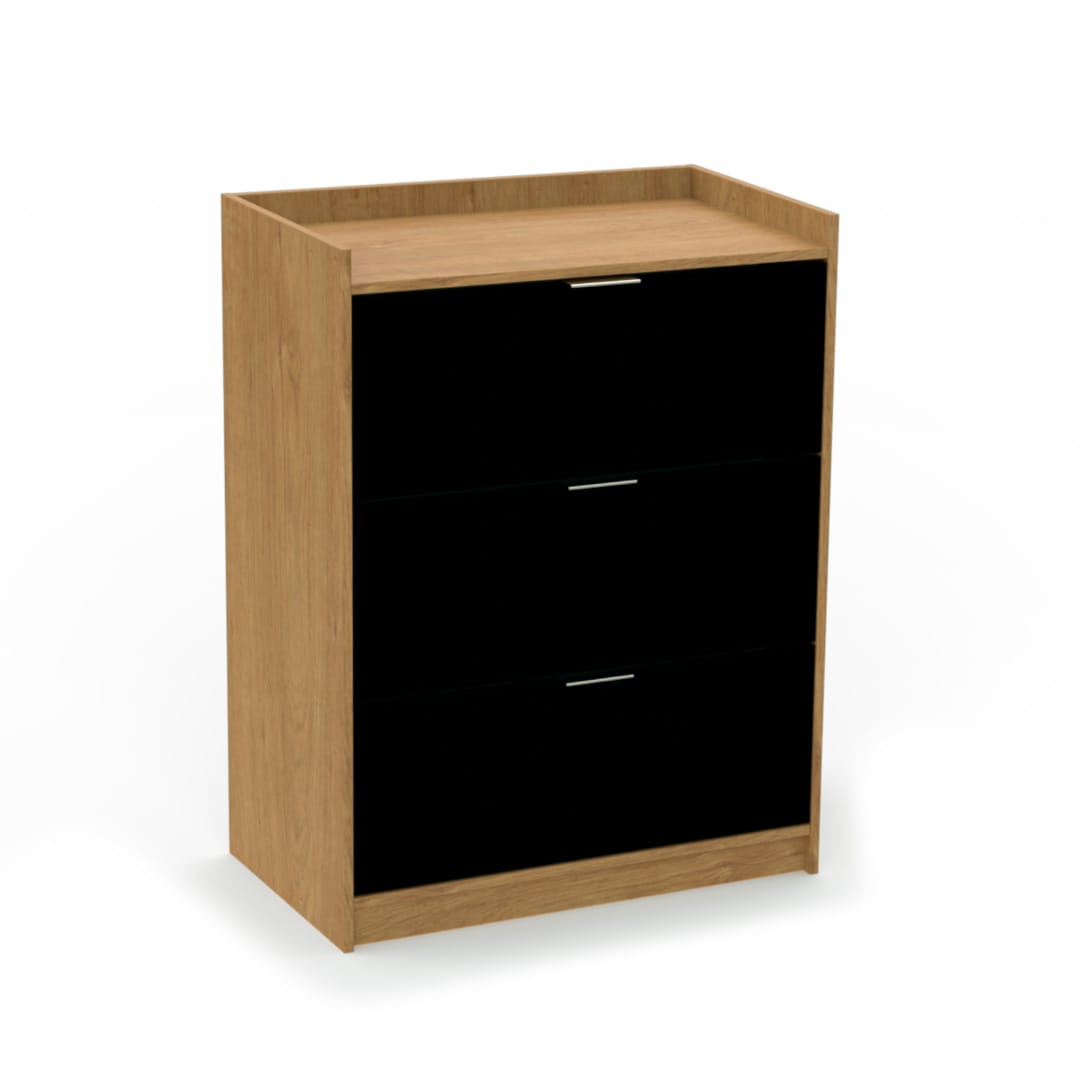 Archiveros Horizontal Fijo con 3 gavetas