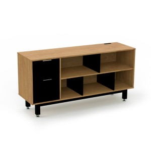 Credenza Alta con Papelera y Archivo 150 x 75 cm (Izquierdo)